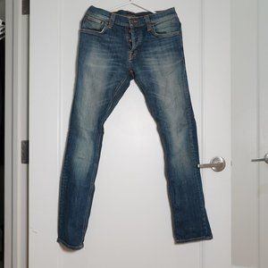 Nudie Grim Tim jeans W31 L 32 Bright Dawn